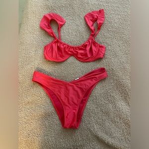 Abercrombie large hot pink bikini